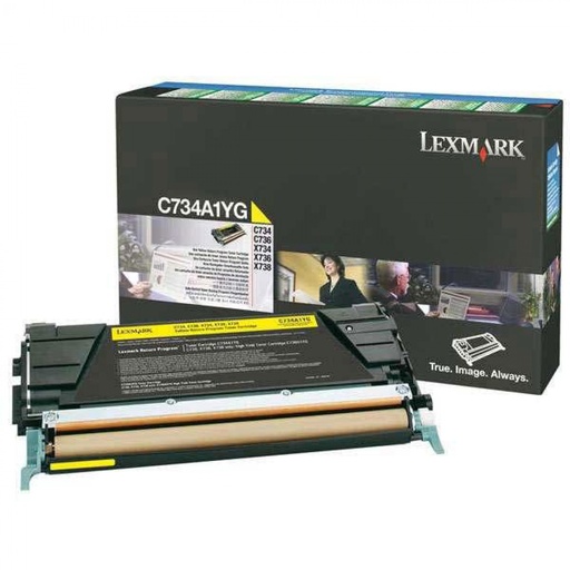 [4001027] Lexmark Original Toner C734A1YG yellow 6 000 pages B-box