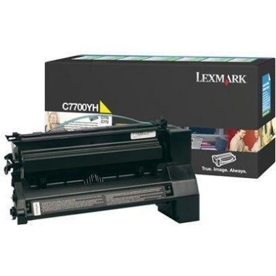 [4000059] Lexmark Original Toner C7700YH yellow 10 000 pages