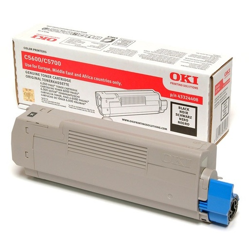 [4000387] OKI Original Toner 43324408 black 6 000 pages