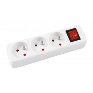 [4002306] Predlžovací kábel Office Products s 3 zásuvkami s vypínačom 3m