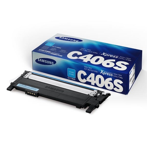 [4000418] Samsung Original Toner CLT-C406S / HP ST984A cyan 1 000 pages