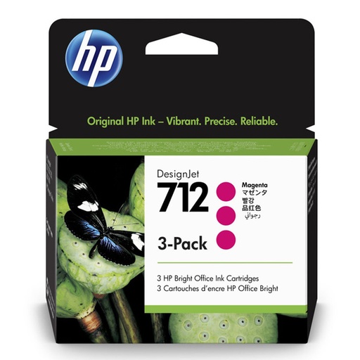 [4004014] HP Original Inkjet Set 3ED78A / HP 712 magenta 3 x 29ml exp